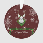 Roter Rentier Ornament (Vorderseite)