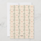 Roter Retrorahmen Foto frohe Weihnachten (Rückseite)