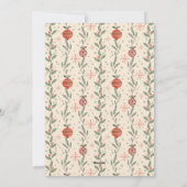 Roter Retrorahmen Foto frohe Weihnachten (Rückseite)