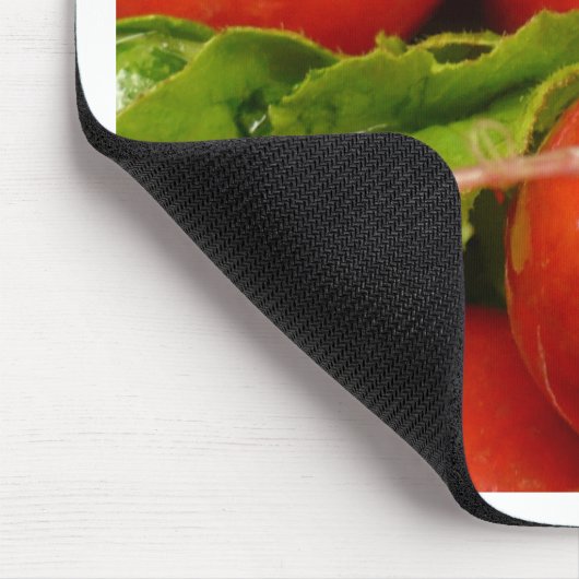 Roter Rettich Mousepad (Ecke)