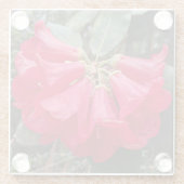 Roter Rhododendron Bloms Blumenglas Untersetzer (Rückseite)