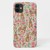 Roter Rind-Hund-Blüte Case-Mate iPhone Hülle (Rückseite)