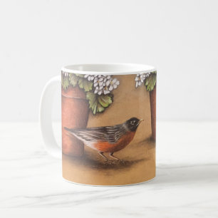 Roter Robin Kaffeetasse