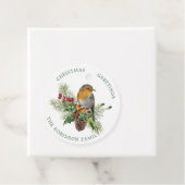 Roter Robin, Kiefer, Heilige Weihnachten, Glocken Geschenkanhänger (Beispiel)