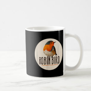 Roter Robin-Vogelblick Kaffeetasse