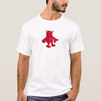 Roter Roboter T-Shirt