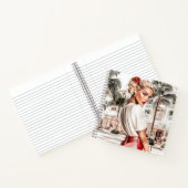 Roter Rock Glamour Mädchen Spiralblock Notizblock (Innenseite)