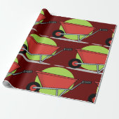 Roter Rollkarren Geschenkpapier (Ungerollt)