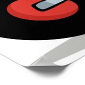 Roter Rollkarren Poster (Ecke)