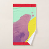 Roter Rosa Farbpalette 2021 Badhandtuch Set (Handtuch)