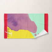 Roter Rosa Farbpalette 2021 Badhandtuch Set (Handtuch)