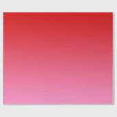 Roter Rosa Farbverlauf Ombré #1 Geschenkpapier (Flach)