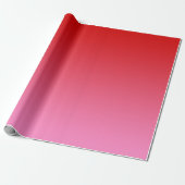 Roter Rosa Farbverlauf Ombré #1 Geschenkpapier (Ungerollt)