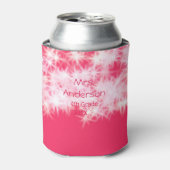 Roter rosa Glitzer funkelt zurück zur Schullehreri Dosenkühler (Kanne Vorderseite)