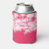 Roter rosa Glitzer funkelt zurück zur Schullehreri Dosenkühler (Kanne Rückseite)