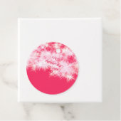 Roter rosa Glitzer funkelt zurück zur Schullehreri Geschenkanhänger (Beispiel)