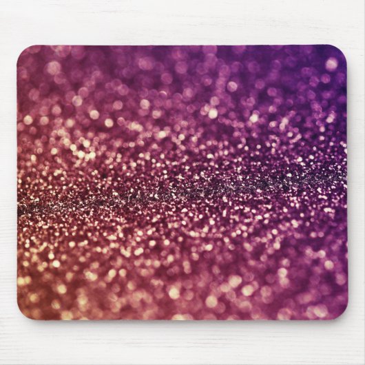 Roter rosa und lila Schein-Diva-Glitzer-Entwurf Mousepad (Vorne)