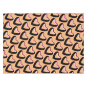 Roter Rosa und Schwarzer Farbverlauf Herz Tischdecke (Vorderseite (Horizontal))