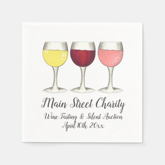 Roter Rosé Weine Weinkultur und Erde Weinkultur un Serviette (Vorderseite)