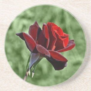 Roter Rosen Achterbahn Untersetzer