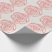 Roter Rosen Geschenkpapier (Ecke)