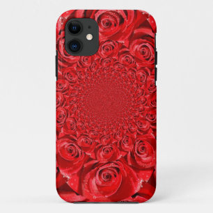 Roter Rosen Kaleidoskop Frohen Valentinstag Kuns Case-Mate iPhone Hülle