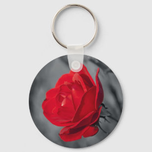 Roter Rosen-Schlüsselanhänger Schlüsselanhänger