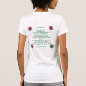 Roter Rosen-T - Shirt (Rückseite)