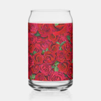 Roter Rosengarten Florales Nahtloses Romantisches