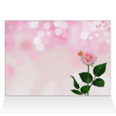 Roter Rosengarten mit Blank-Tabby-Katze (Innenansicht Horizontal (Oben))