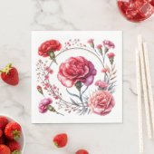 Roter Rosengarten  Serviette (Beispiel)