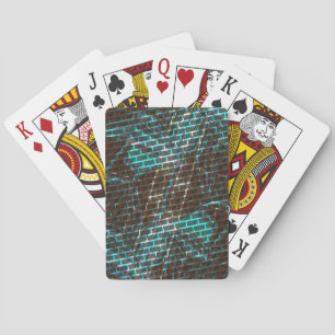 Roter Rost, Kratzer, kleines Gitter oder Ziegelste Spielkarten