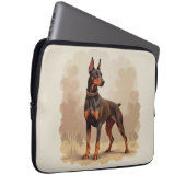 Roter Rostbrauner Dobermann Pinscher Hund Laptopschutzhülle (Vorne Rechts)