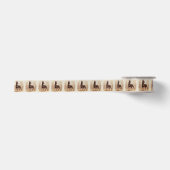Roter Rostbrauner Dobermann Pinscher Hund Satinband (Vorderseite)