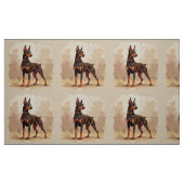 Roter Rostbrauner Dobermann Pinscher Hund Stoff (Fat Quarter (45,7 x 55,9 cm))
