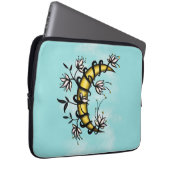 Roter Roter Blütenwicca Laptopschutzhülle (Vorne Rechts)