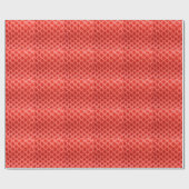 roter, roter Crochet Geschenkpapier (Flach)