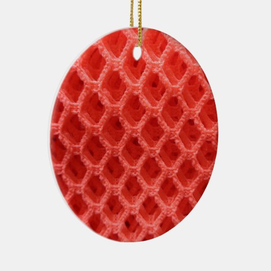 roter, roter Crochet Keramikornament (Rechts)