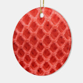 roter, roter Crochet Keramikornament (Links)