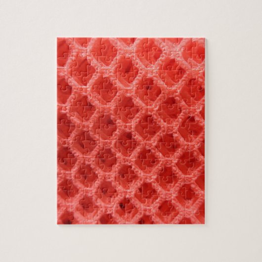 roter, roter Crochet Puzzle (Vertikal)