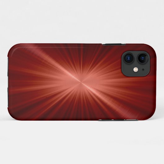 Roter, roter Edelstahlaussehen Case-Mate iPhone Hülle (Rückseite (Horizontal))