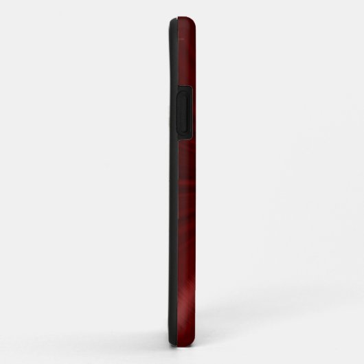 Roter, roter Edelstahlaussehen Case-Mate iPhone Hülle (Hinten/Rechts)