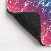 Roter, roter, kratzter Marmor mit mehreren Farben Mousepad (Ecke)