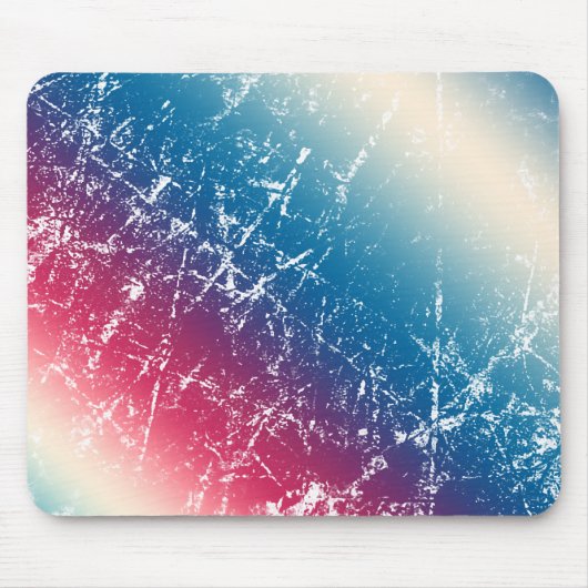 Roter, roter, kratzter Marmor mit mehreren Farben Mousepad (Vorne)