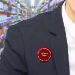 Roter Round-Button für die Markenbezeichnung Button<br><div class="desc">Rundform Taste, die Sie anpassen können, um Ihren Firmennamen und Ihr Logo. Sie können diesen Knopf als einheitliches Zubehör Ihrer Mitarbeiter verwenden. Sie können es auch als Verpackungszubehör verwenden. Sie können es auch in Ihr Marketing aufnehmen, um Ihr Unternehmen zu werben oder Ihren Namen für Ihre Kunden zu fördern. Schaltfläche,...</div>