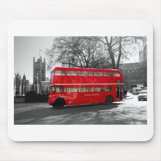 Roter Routemaster Bus Londons Mousepad (Vorne)