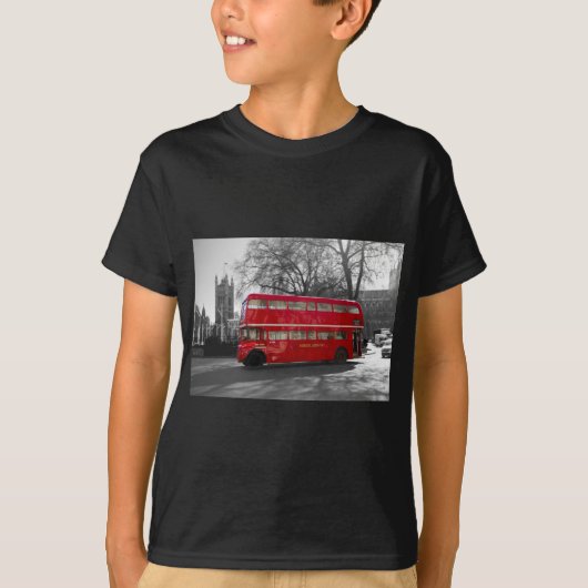Roter Routemaster Bus Londons T-Shirt (Vorderseite)
