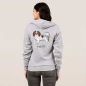 Roter Sable Phalène Hund für Besitzer oder Hunde L Hoodie (Schwarz voll)