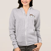 Roter Sable Phalène Hund für Besitzer oder Hunde L Hoodie (Vorderseite)