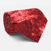 Roter Samt Krawatte (Gerollt)
